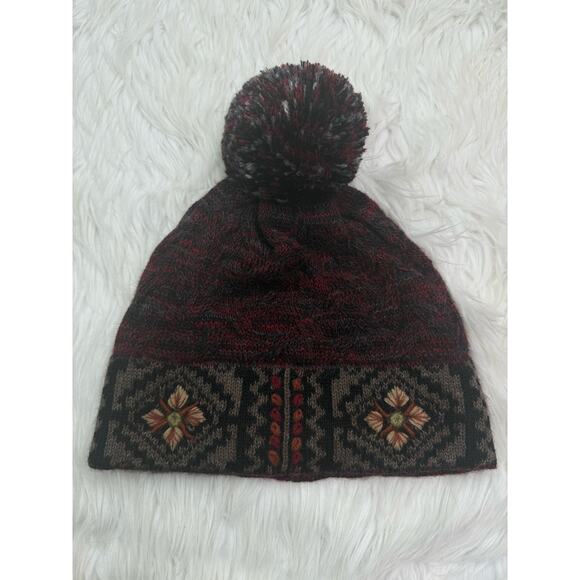 Peruvian Link Alpaca Blend Knit Fleece Lined Beanie Hat OS Made In Peru - Picture 8 of 14